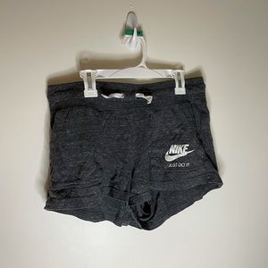 Lounging Nike sweat shorts
